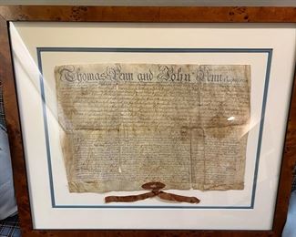 John Penn & Thomas Penn Esquires Pennsylvania Deedp
