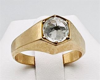 Mid-Century Retro Shining 6-Prong MCM Solitaire Ring
