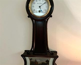 New Haven Banjo Wall Clock With Key
