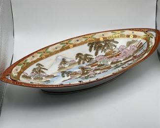 Nippon Handpainted Porcelain Serving Dish
