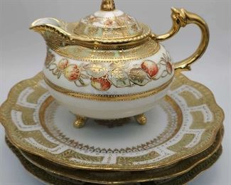 Noritake Pouring Pitcher And Plates
