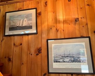 The Cunard Royal Mail Steamship ❖Britannia” By Ferdinand Mayer & Gracie Schooner Print
