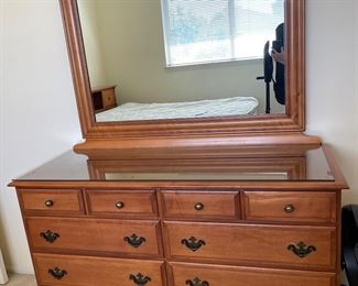Mid century dresser, solid wood, part of a set but all sold separately 