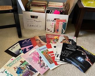 Lots and lots of sheet music, some great iconic ones, all the popular band and scores