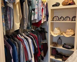 Lots and lots of clothing, chaps, Eddie Bauer, Lands End, Polo, Chicos just to name a few