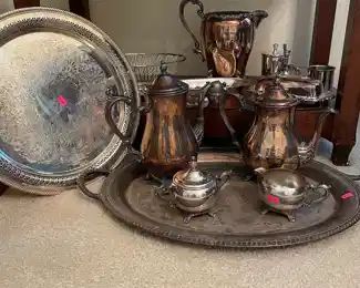 Silver plate pieces, lovely