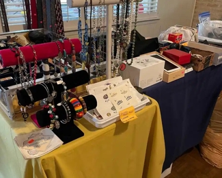 Front table has so much, electronics, vintage jewelry, lots of great smalls and fun things to shop 
