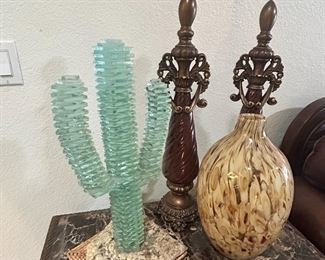 Large Stacked Glass Cactus
