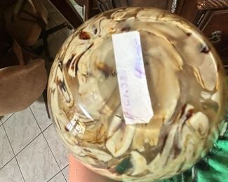 Brown Swirl Art Vase