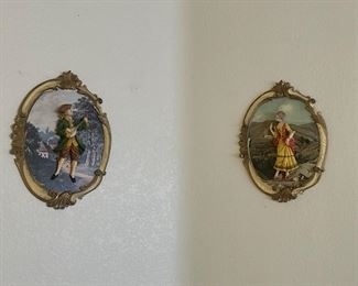 Vintage Empire Art 3d Wall Plaque Set