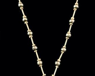 16 Grams Fine Native American Silver Turquoise Squash Blossom 22Ó Necklace
