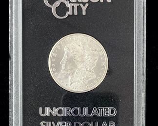 1885-CC U.S. Carson City Uncirculated 90% Silver Dollar Coin
