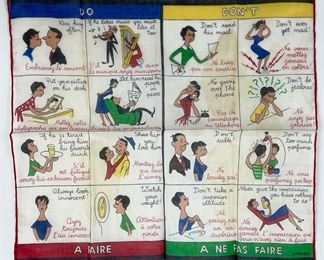 1950s How To Keep Your Husband Handkerchief By Kreier Funny
