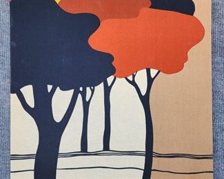 Tampella Finland For Infair Design Marjatta Seppaia Apia Framed Textile
