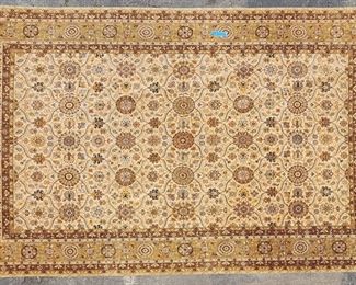 Fantastic Stickley Design Wool Room Size Persian Area Rug Camel Tan Black Olive Rust Orange
