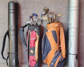 Vintage Golf Bags Golf Club Lot Hot 2 Travalite Titleist Tigress Patty Berg & More
