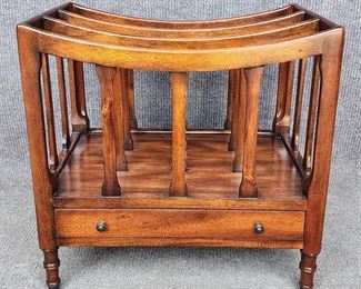 Theodore Alexander  Magazine Rack Mahogany Canterbury
