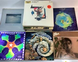 Vintage Vinyl Record Albums - Jackson Browne, Supertramp, The Moody Blues, Jefferson Airplane, Jim Croce and More
