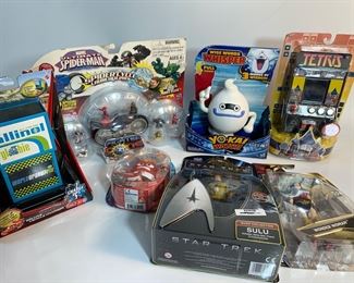 Unopened Star Trek, Spiderman and More Toys
