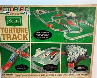 Vintage 1965 Ideal Toy Corp Motorific Super Sears Torture Track Game In Original Box
