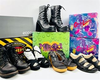 Mudd, Ecco, Skechers & Chinese Laundry Assorted Boots And Sandals Size 7M Preowned In Good Condition W Boxes
