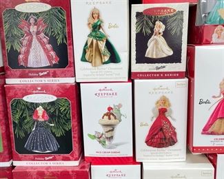Barbie Doll And Beautiful Birds Hallmark Keepsake Christmas Ornaments Assorted Lot
