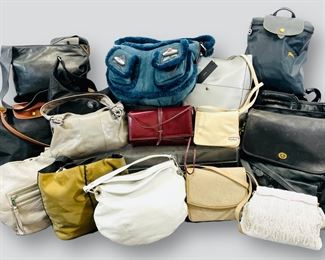 Longchamp, Juicy Couture Princess, Coach, Marc Jacobs, DKNY, Bostonten, Bruno Magli, L.A.M.B. Jay Herbert Assorted Handbag Lot Preowned In Good Condition Sold As Is
