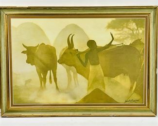 Original Murella Ricciasala African Kenya Signed 40/500 Framed
