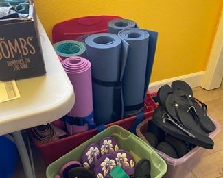 Yoga mats …