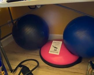 And balance balls …