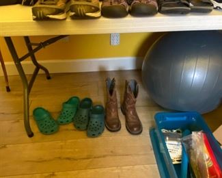 And athletic shoes …