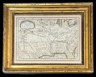 Gold Framed Map