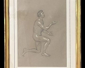 Male Figure Chalk Art