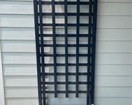 Blue Painted Planter Box With Trellis By All Things Cedar