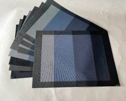 Set Of 8 Chilewich Blue Stripe Placemats