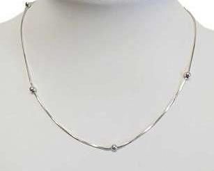 Ball Chain Sterling Silver Necklace