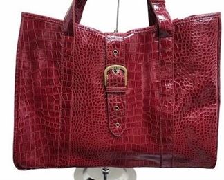 Elizabeth Arden Vintage Cranberry Tote NEW 