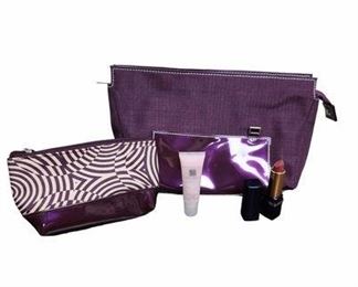 Estee Lauder Vintage Cosmetic Bags and Lipstick NEW