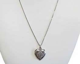 JB Sterling SIlver Heart Locket Necklace