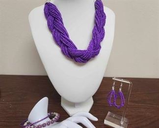 Purple Passion Jewelry Necklace, Earrings  Bracelets