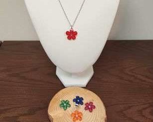 RMN Interchangeable Necklace 5 Different Flowers