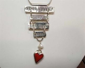 Romeo Juliet Sterling Silver Necklace