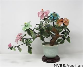 MCM faux glass-wire bonsai