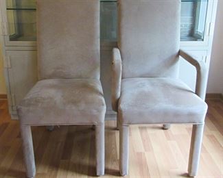 Suede upholstered Dining chairs