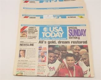 Official Olympic Sponsor Swag bag full of Olympic 1996 Memorabilia and pins
