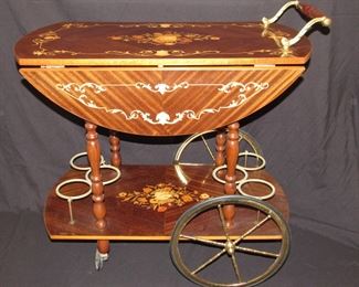 Antique italian tea/bar cart