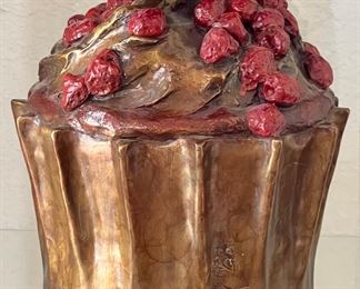 Raspberry Cupcake Bronze 2 Of 25 By Darlis Lamb