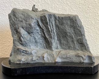 Solitude Bronze 10 Of 20 By Darlis Lamb On Black Marble Base