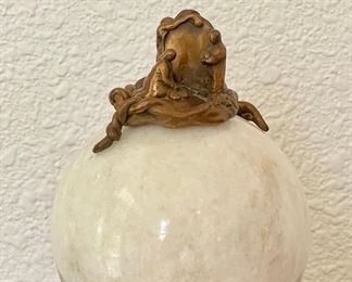 The Secret Garden Bronze 27 Of 30 On Quartz Ball By Darlis Lamb