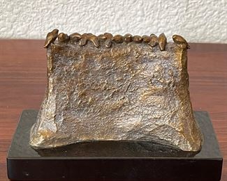 Early Morning Bronze 75 Of 100 By Darlis Lamb On Black Marble Base